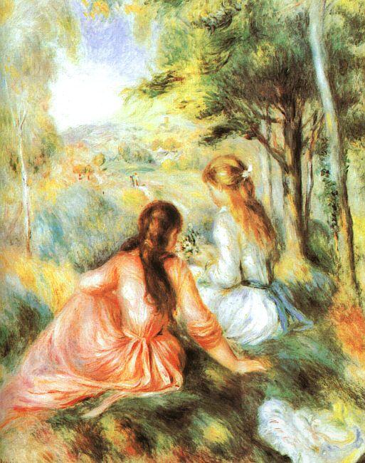 Pierre Renoir In the Meadow China oil painting art